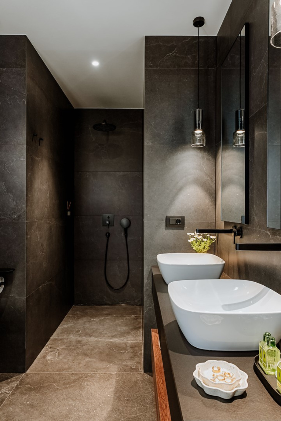 En-suite bathroom with a shower.